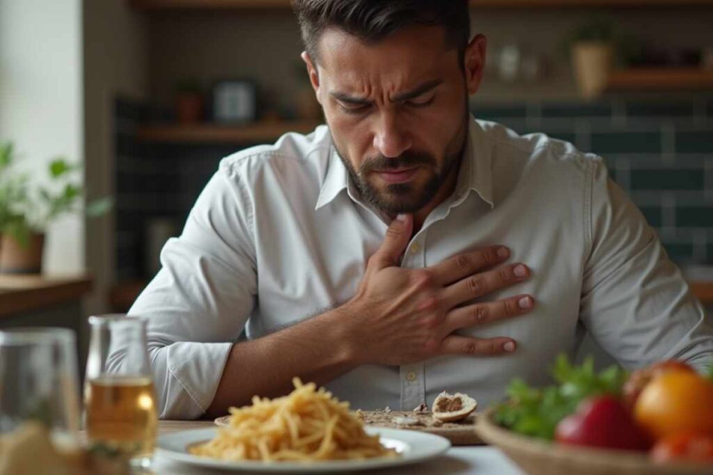 Una persona che sta mangiando cibi ultraprocessati