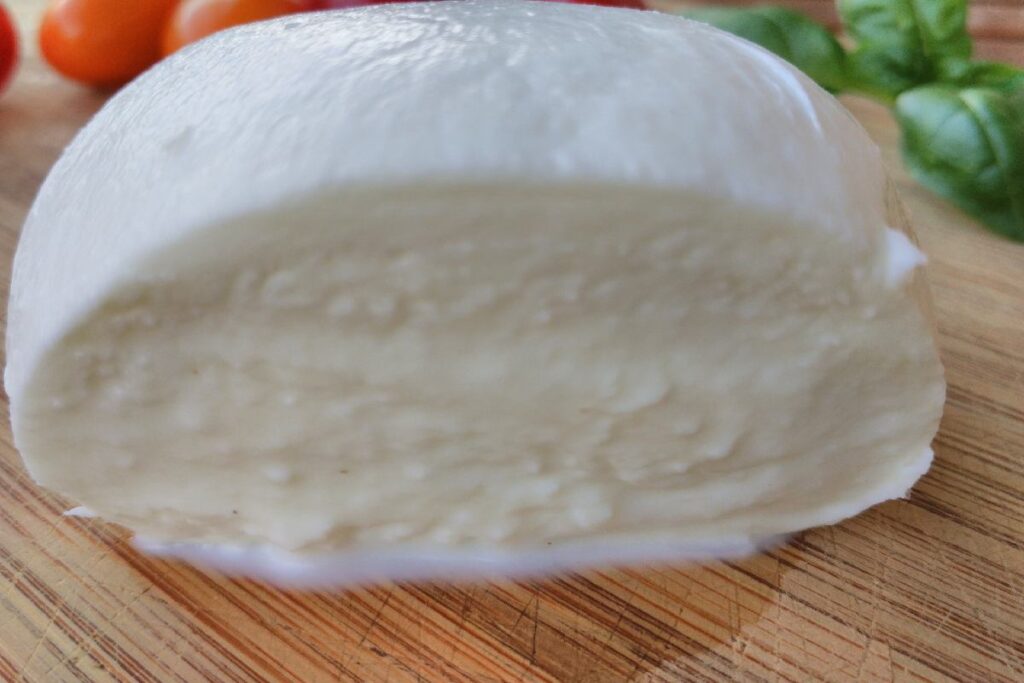 Una mozzarella di bufala